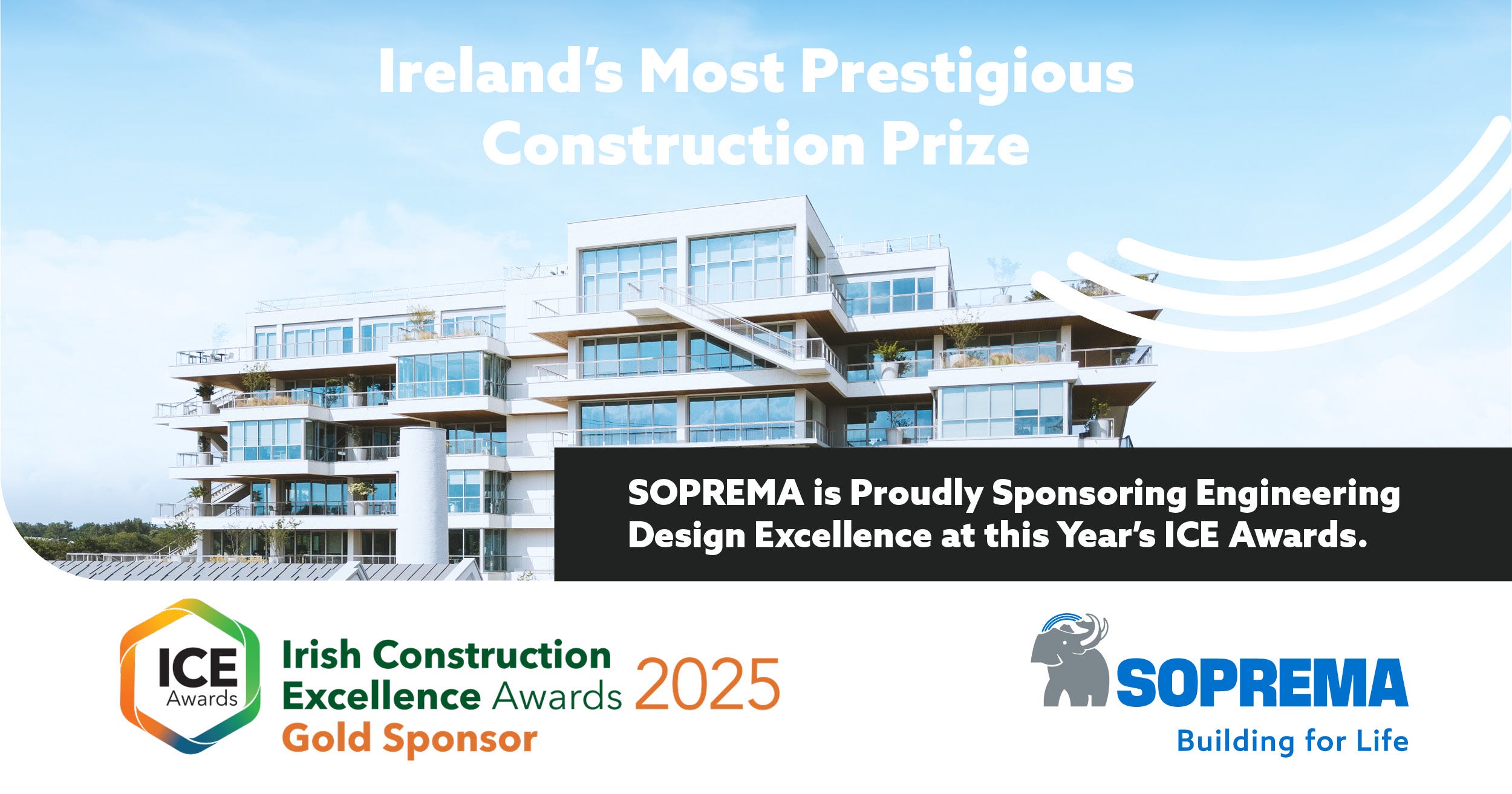 SOPREMA IRELAND Named Gold Sponsor for Engineering Design Excellence at the Irish Construction Awards 2025
